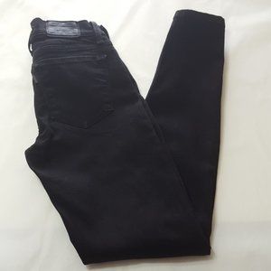 Levi's 710 Black Mid Rise Super Skinny Jeans